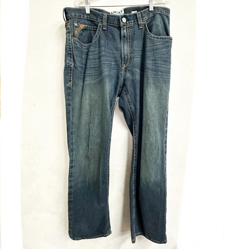 Ariat Mens M2 Traditional Relaxed Boot Cut Jeans Dark Wash 36x34